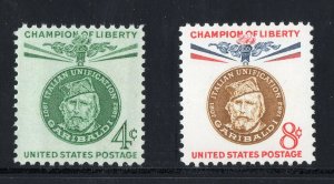 1168 1169 * GARIBALDI * U.S. Postage Stamps SET OF 2 MNH