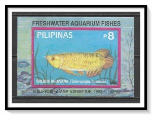 Philippines #2182 (v) Aquarium Fish Imperf Overprinted MNH