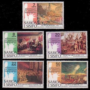 Samoa 428 - 432 MNH