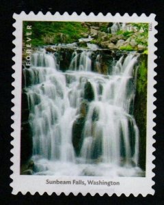 SC# 5800j - (66c) - Waterfalls Sunbeam, Wash. - 10 of 12 Used Single Off paper