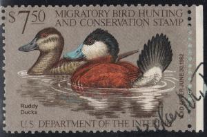 U.S. Scott #RW48 $7.50 Duck Stamp - Used Single