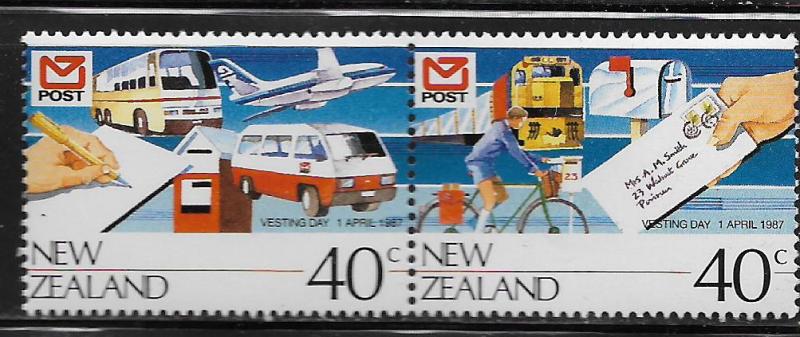 NEW ZEALAND, 871 ,MNH, PAIR, VESTING DAY