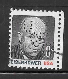 #1394 Used Perfin Single