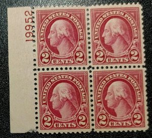 Scott Stamp #634 & 634b-1926 Scarce Washington Carmine-Lake, MNH OG- SCV $4,250