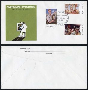 Australia SG565/66b 1974 Australian Paintings First Day Cover