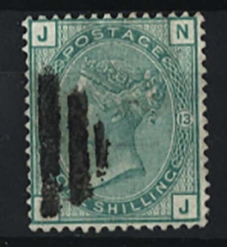 GB 1873 1s green plate 12 vgu, fresh colour well centred sg150 cat £160