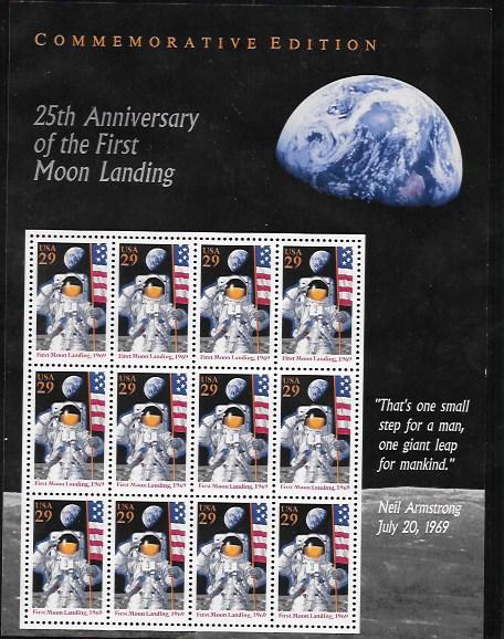 US #2841 MNH Sheet.  First Moon Landing 1969