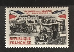 France 1964 #1108, Battle of Marne-50th Anniversary, MNH.