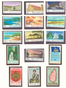 St. Lucia #261-274A Mint (NH) Single (Complete Set) (Queen)