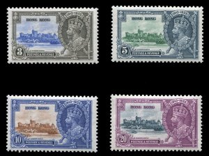 Hong Kong #147-150 (SG 133-136) Cat£65, 1935 Silver Jubilee, set of four, li...