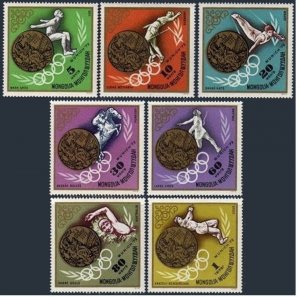 Mongolia 699-705,706,MNH.Michel 702-709,Bl.29. Olympics Munich-1972.Winners.