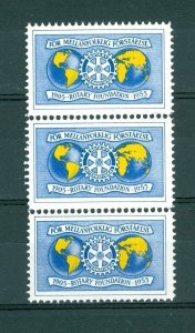 Sweden. Row 3 Poster Stamp  Rotary 1905-1955. Logo. MNH