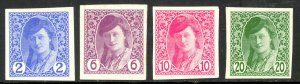 BOSNIA AND HERZEGOVINA 1913 BOSNIAN GIRL Newspaper Stamps Set Sc P1-P4 MH