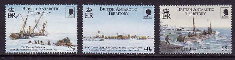 British Antarctic Territory-Sc#285-7-unused NH set-Ships-Shackleton-2000-