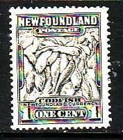 Newfoundland-Sc#184- id12-unused NH 1c grey black Codfish-1932-7-