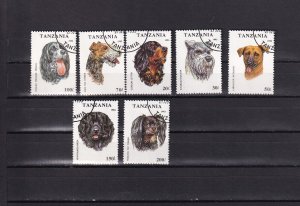SA02 Tanzania 1993 Dogs used stamps