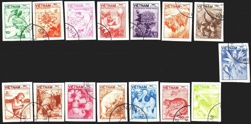 Vietnam. 1984. 1529U-43U. Flora and fauna of Vietnam. USED.