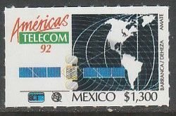 MEXICO 1723, TELECOM'92. MINT, NH. VF.