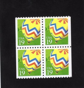 2530 Hot Air Balloon, MNH booklet stamp blk/4