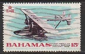 1969 Bahamas - Sc 289 - used VF - 1 single - Seaplane