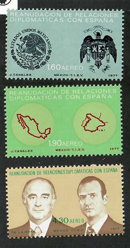 Mexico; Scott C537-C539; 1977;  Unused; NH; Complete Set