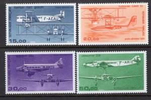 France 1984-1987 Airmail 4 High Values MNH