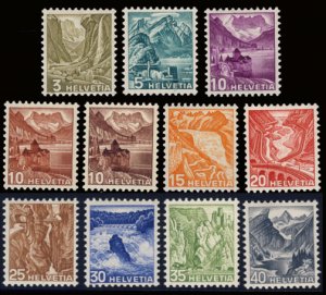 Scott #227-36 Various Scenes MNH