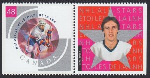 HOCKEY NHL * MIKE BOSSY * Canada 2003 #1971e MNH Stamp w/tab FROM PANE