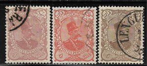 COLLECTION LOT OF #333 IRAN # 147-9 1879 CV=$51