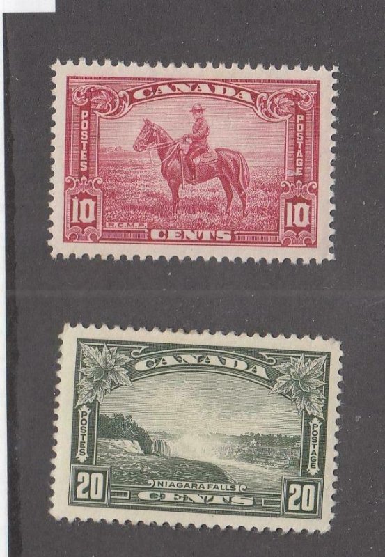 CANADA (MK1729) # 223,225 VF-MLH  10,20cts  RCMP / NIAGARA FALLS CAT VALUE $38