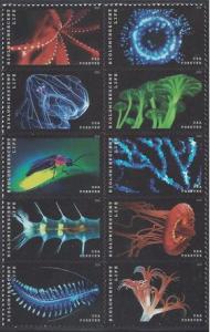 #5264-5273 (50c Forever) Bioluminescent Life Block of 10 2018 Mint NH
