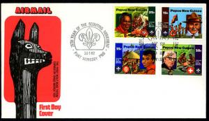 PAPUA NEW GUINEA 1982 75th Anniversary of Scouting FDC