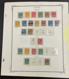 Canada Stamp Collection  1868-1970  30 pages 450+ stamps MNH, MH & used