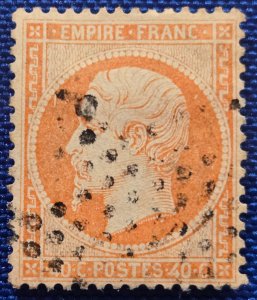 France-Scott #27, Used, Emperor Napoleon III, CV $6.50