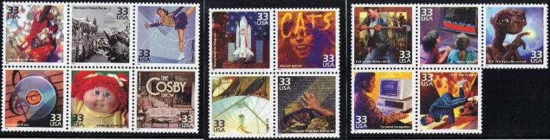 #3190 a-o, Set-15. \1980's, Cele. the Cent. \  MNH. .33 cent