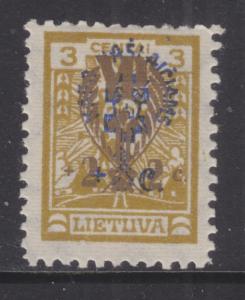 LITHUANIA, 1926 War Orphan's Fund, 2c.+2c. on 3c.+3c., lhm.