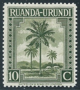Ruanda Urundi, Sc #69, 10c MH