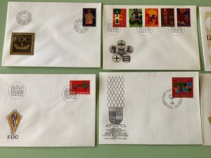 Liechtenstein 1969 postal stamps covers 6 items Ref A1400