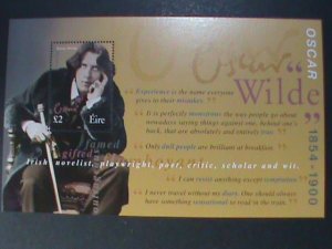 IRELAND 2000 SC#1237 THE HAPPY PRINCE-OSCAR WILDE-PLAYWRIGHT MNH S/S VF