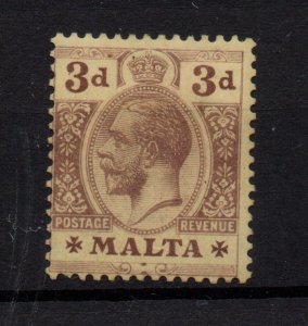 Malta KGV 3d purple & yellow SG78 mint MH WS36653