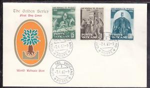 Vatican Refugee Year 1960 U/A FDC BIN
