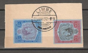 NYASALAND 1938/44 SG 139/40 USED Cat £45