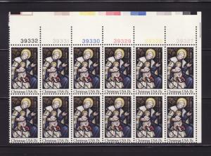 United States 1842 Plate Block MNH Christmas (A)