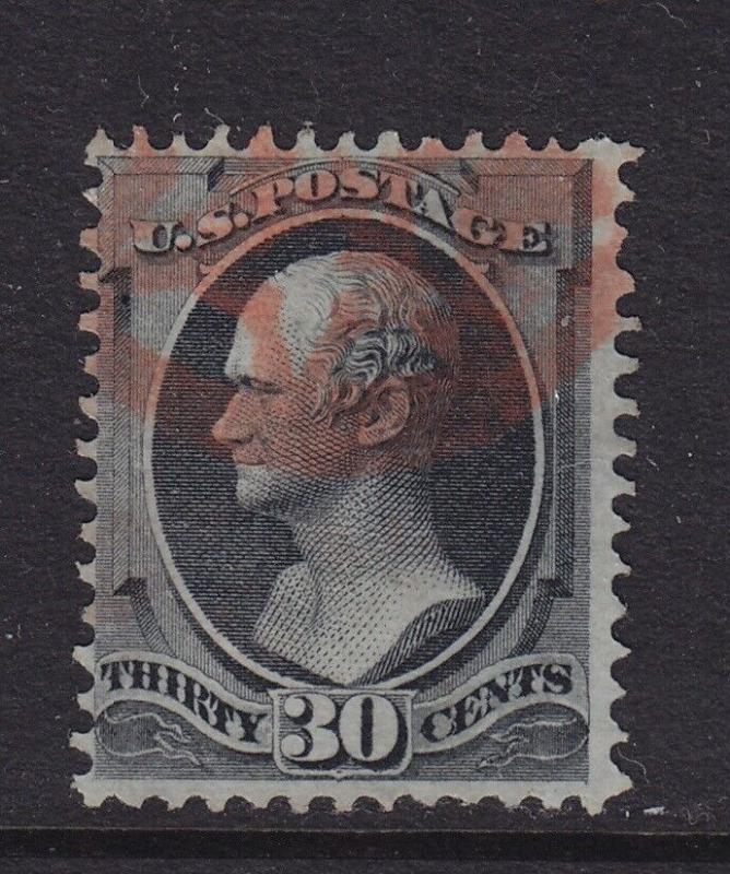 154 used neat fancy Red cancel with nice color cv $ 350 ! see pic !