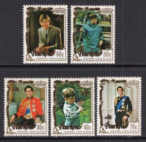 Penrhyn Island B13-B17 MNH VF