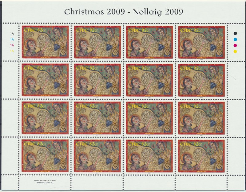 [I775] Ireland 2009 Christmas good set of 2 sheets VF MNH Face Value 21.92€