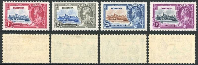 Dominica SG82/5 1935 Silver Jubilee M/M Cat 23 pounds