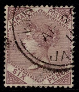 JAMAICA EDVII SG52a, 6d Purple, VFU. Category £38. Chalk Paper-