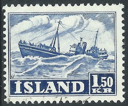 Iceland, Sc #266, 1.50k Used