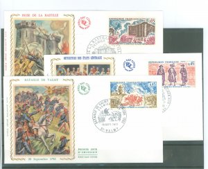 France 1305-1307 1971 Cardinal, Nobleman and Lawyer; Battle of Valmy between French and Prussian Armies, Storming of the Bastill